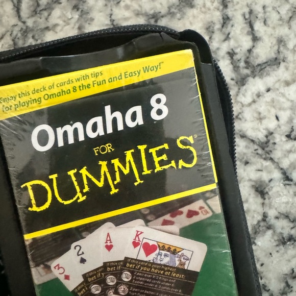 Poker Set For Dummies with Rule Books: Texas Hold'em 7-Card Stud Omaha 8 - Picture 10 of 15